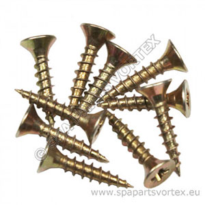 Zinc And Yellow Wood Screws (4 x 20mm)