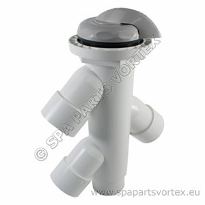 Marquis Spa 3 Way Diverter Valve Grey/Lgrey Complete (02-08)