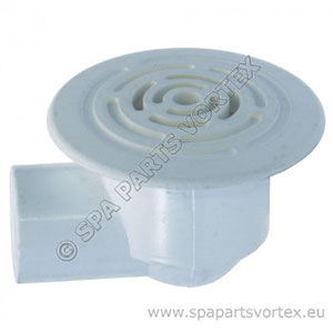 Large Face Low Profile Drain White