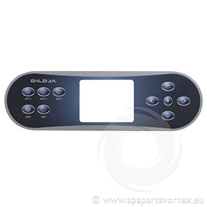 Balboa TP700 Overlay (3 Pump, Light, Aux)