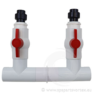 Heat Pump ByPassBall Valve Kit 2 Inch to 1 Inch (2 Speed Pump)